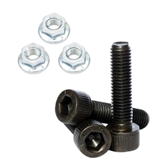 Front Hub Bolt Kit 1/4-28 x 1" with Flange Nuts
