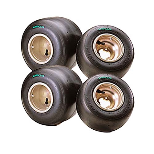 Go Kart Tires Vega 5" Tires Vega XH Green Tire Set 4.60/7.10
