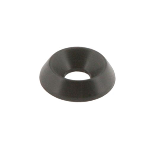 Conical Washer 5mm x 16mm - Black Aluminum