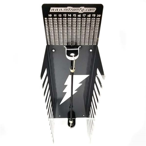 Kart Accessories Misc. Accessories Sprocket Rack by Nitro Aluminum Holds 11 Rear Sprockets