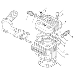 #02 Cylinder Head Nut w/tech wire hole