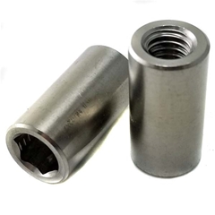 Titanium 8mm Wheel Nut 25mm Long - Internal Hex Drive