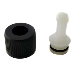 Cap and Return Line Fitting for Fuel Tanks - Black