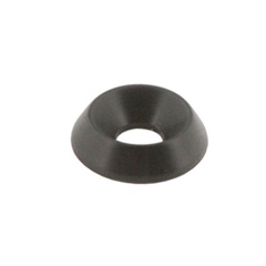 Conical Washer 5mm x 16mm - Black Aluminum