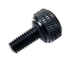 Bead Lock Screw - Knurled Black Aluminum w/O-ring - 5mm x 10mm