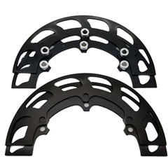 Aluminum Sprocket Guard Set - 8" Black