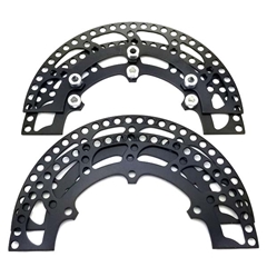 Aluminum Sprocket Guard Set - 8 1/2" Black