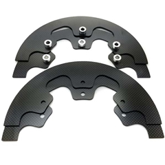 Carbon Fiber Sprocket Guard Set - 8 1/2" Black