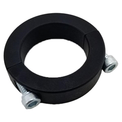 Lock Collar - Two Piece  Aluminum 1.25 - No Keyway Black