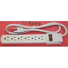 Power Strip with Switch & Six Plugs