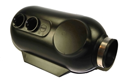 Airbox - End Mount - 2 Hole 23mm - Black