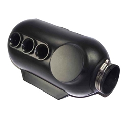 Airbox - 3 Hole 23mm - Black