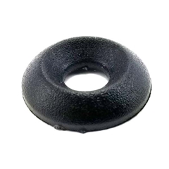 Conical Washer 1/4" Hole - Black Plastic