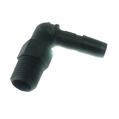 Plastic Fitting - 90 degree Elbow -1/8" NPT x 1/4" Tube