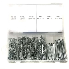 Cotter Pin Assortment - 555 pieces w/Case