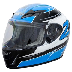 Zamp FS9 Adult Helmet - Blue and Silver