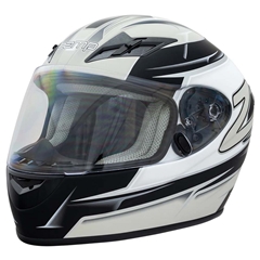 Zamp FS9 Adult Helmet - Silver and Black