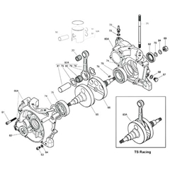 #83A Crankshaft Assembly w/Rod X30