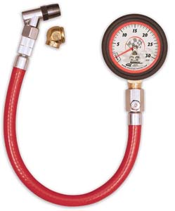 Longacre Tire Gauge 0-30 lbs, 2 in, 1/4 psi