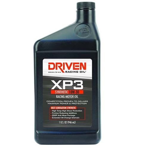 Driven XP3 Synthetic Race Oil 10W30 - Quart