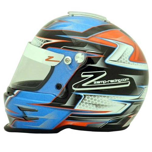 Zamp RZ-42Y Youth Helmet - Blue/Orange Size 57CM - 22.44&quot;
