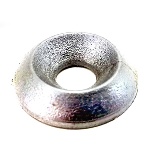 Conical Washer 1/4&quot; Hole - Silver Plastic