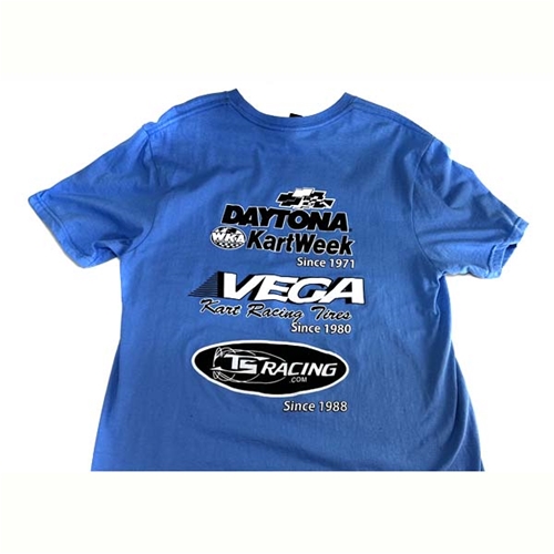 Daytona TS Racing Vega Classic T-Shirt Short Sleeve - Blue