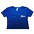 Ladies V-Neck Short Sleeve T-Shirt  - Royal Blue