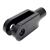 Clevis - Female Aluminum for 1/4"-28 Rods - Black