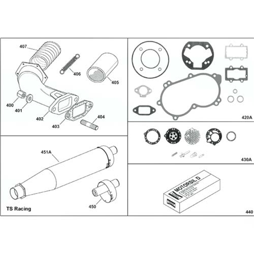 IAME X30 TaG Go Kart Engine X30 Exhaust and Gasket Sets Carburetor