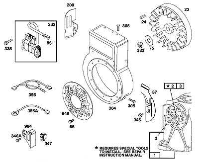 Briggs Flathead Flywheel Side Parts