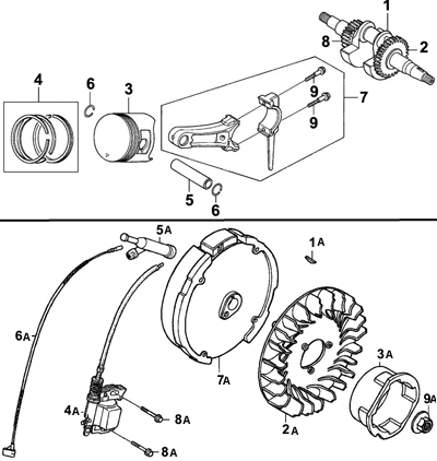 Clone Internal & Flywheel Parts