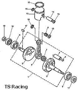 Yam Crank & Piston Parts