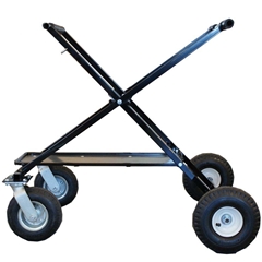 Streeter Big Foot 1" Roller Kart Stand with Tray - Black